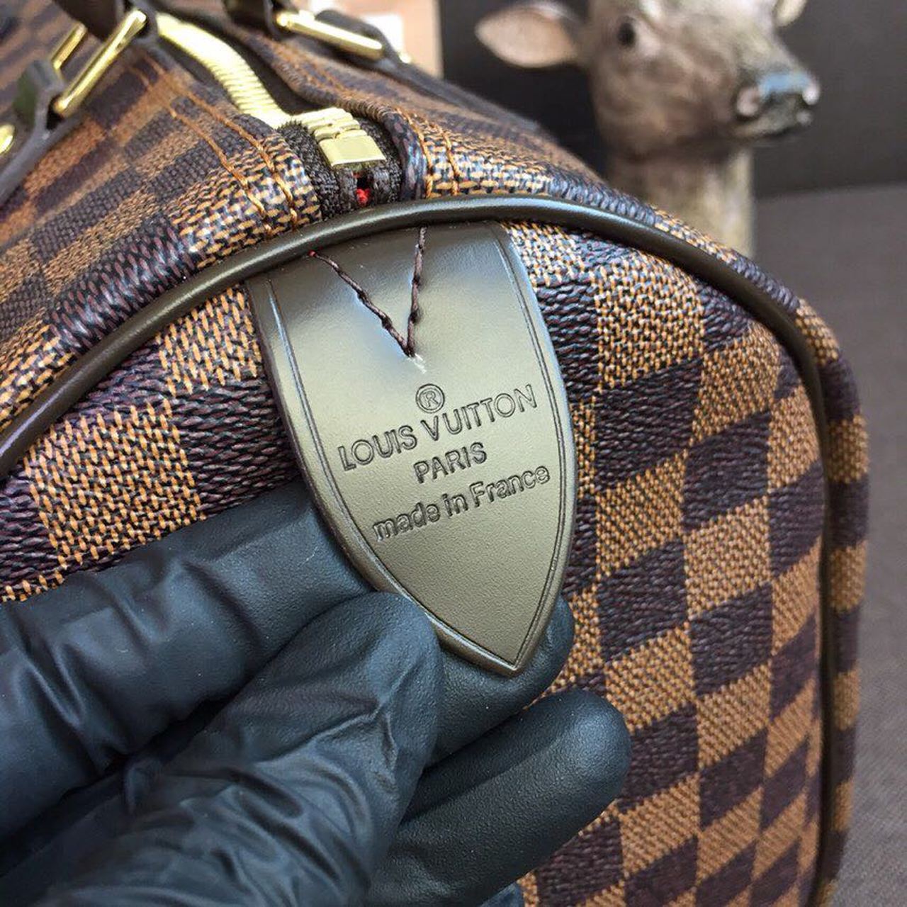 L0vis Vvtt0n Speedy 30 Bag Damier Ebene Canvas For Women 11.8in/30cm Brown LV N41364