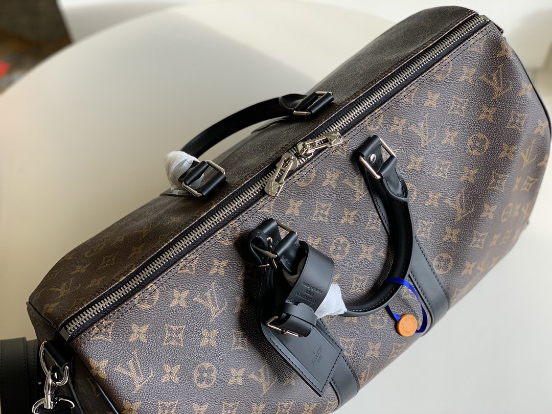 L0vis Vvtt0n Keepall Bandouliere 45 Monogram Macassar Canvas 17.7in/45cm LV M56711
