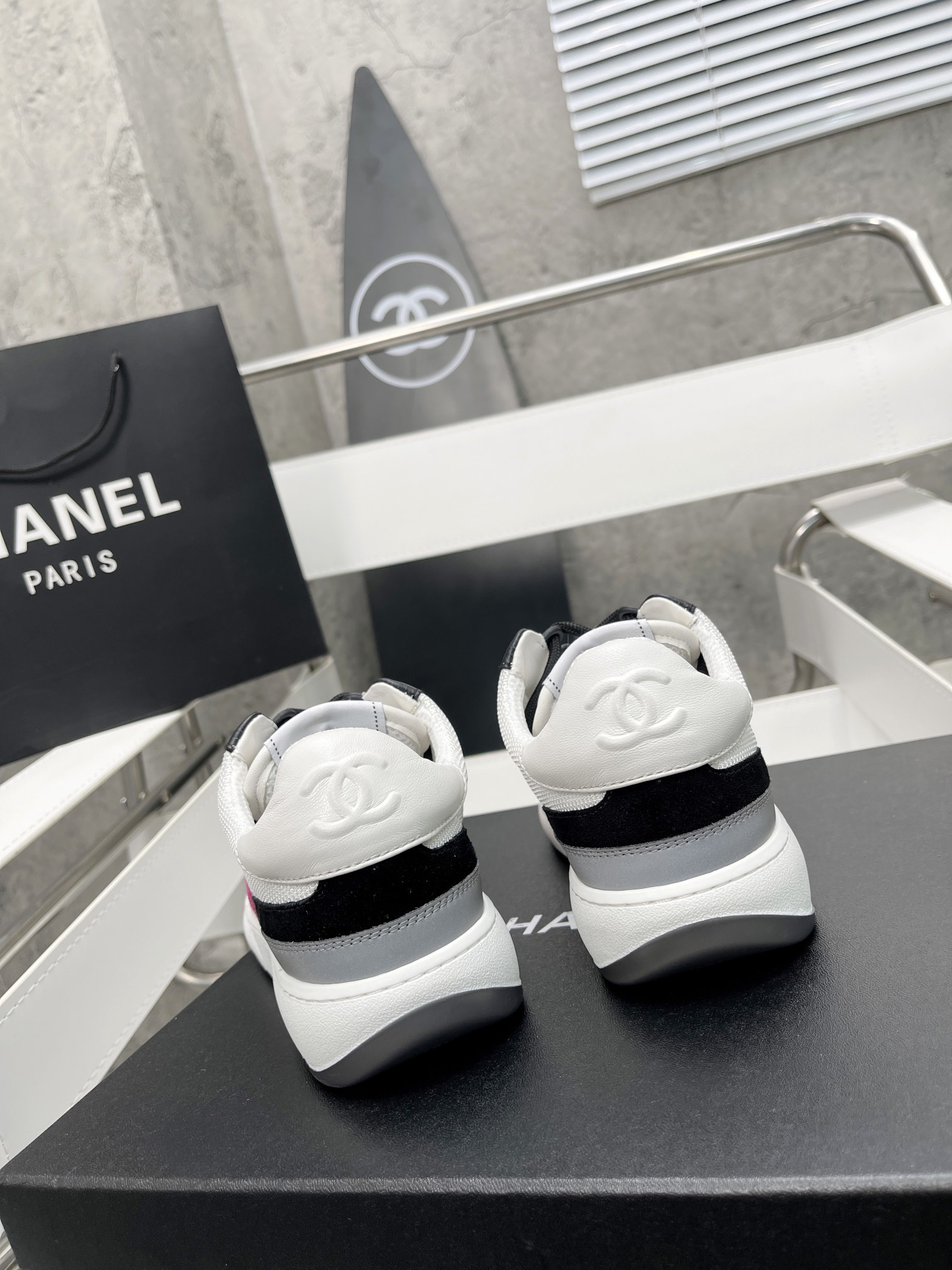 Ch**el Sneakers White/Rosy For Women, Women’s Shoes
