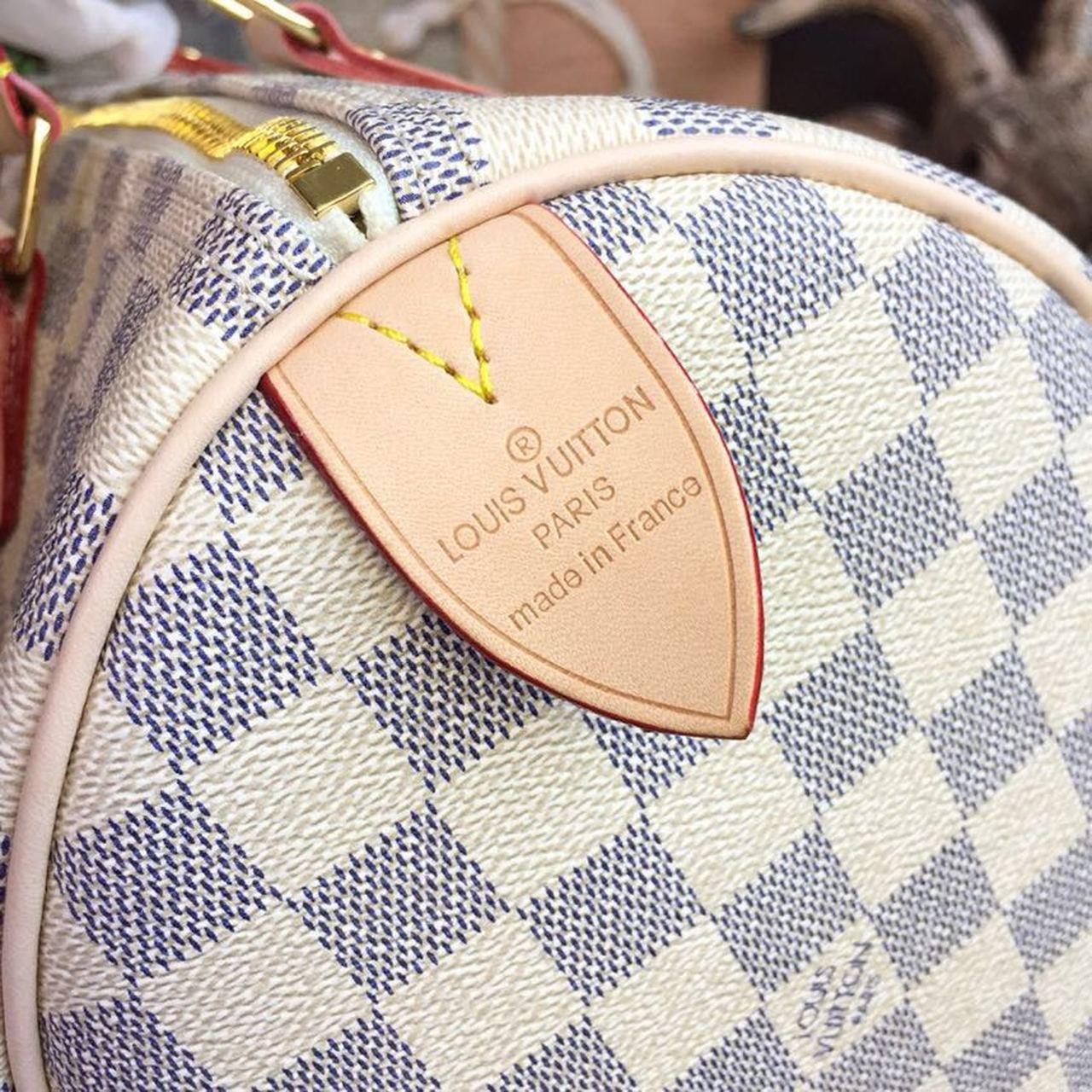 L0vis Vvtt0n Speedy 30 Damier Azur Canvas For Women, Women’s Handbags 11.8in/30cm LV N41370