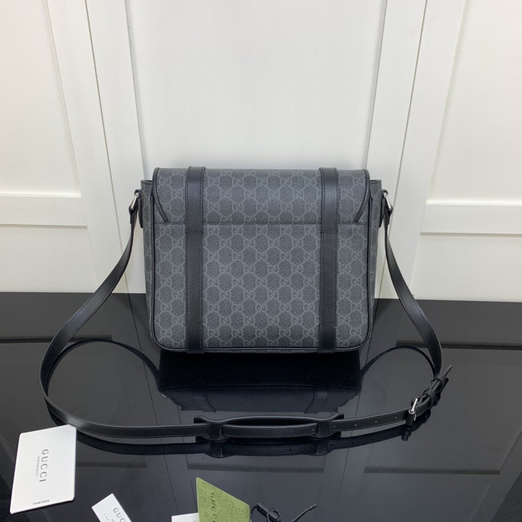 Gvc*1 Messenger Bag Black For Men 11in/28cm GG ‎658542 KGDHN 1000