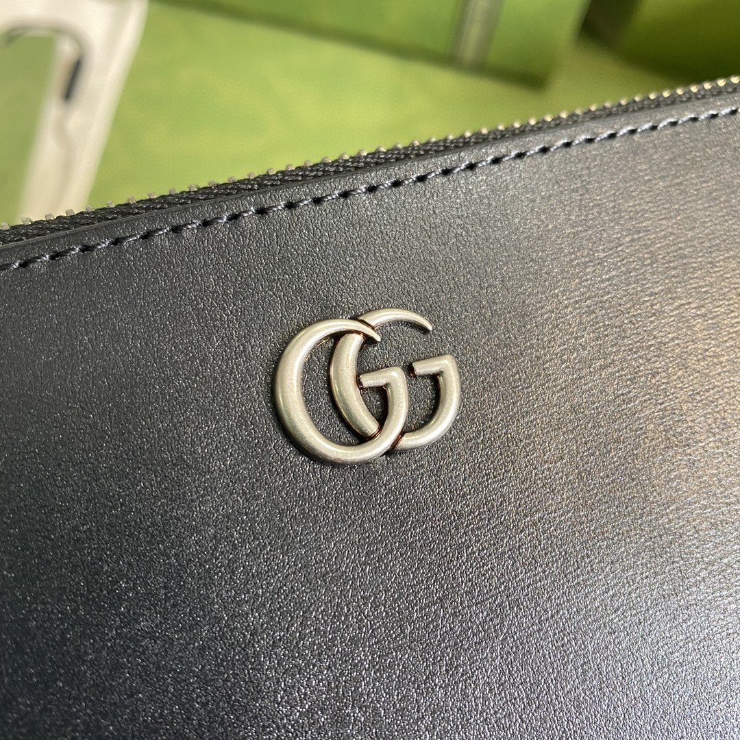 Gvc*1 Marmont Pouch Black  31cm GG 475317 DJ20T 1000