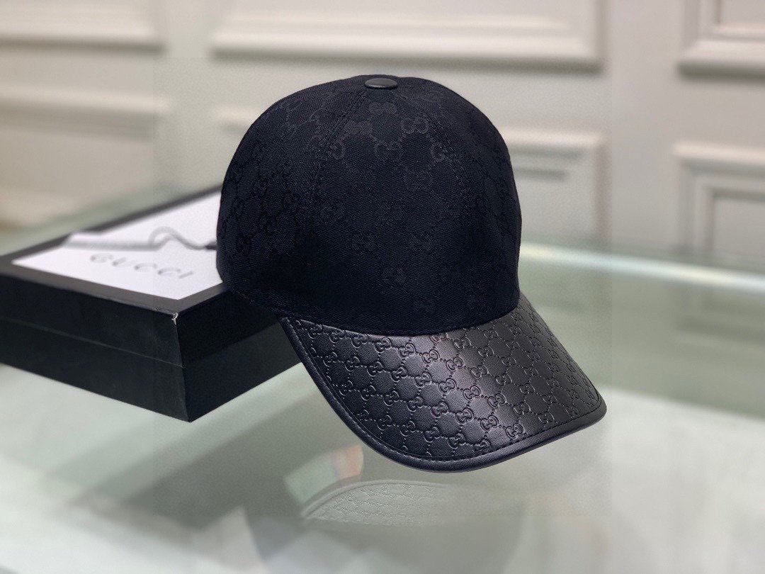 Gvc*1 Canvas Baseball Hat Black GG Hat