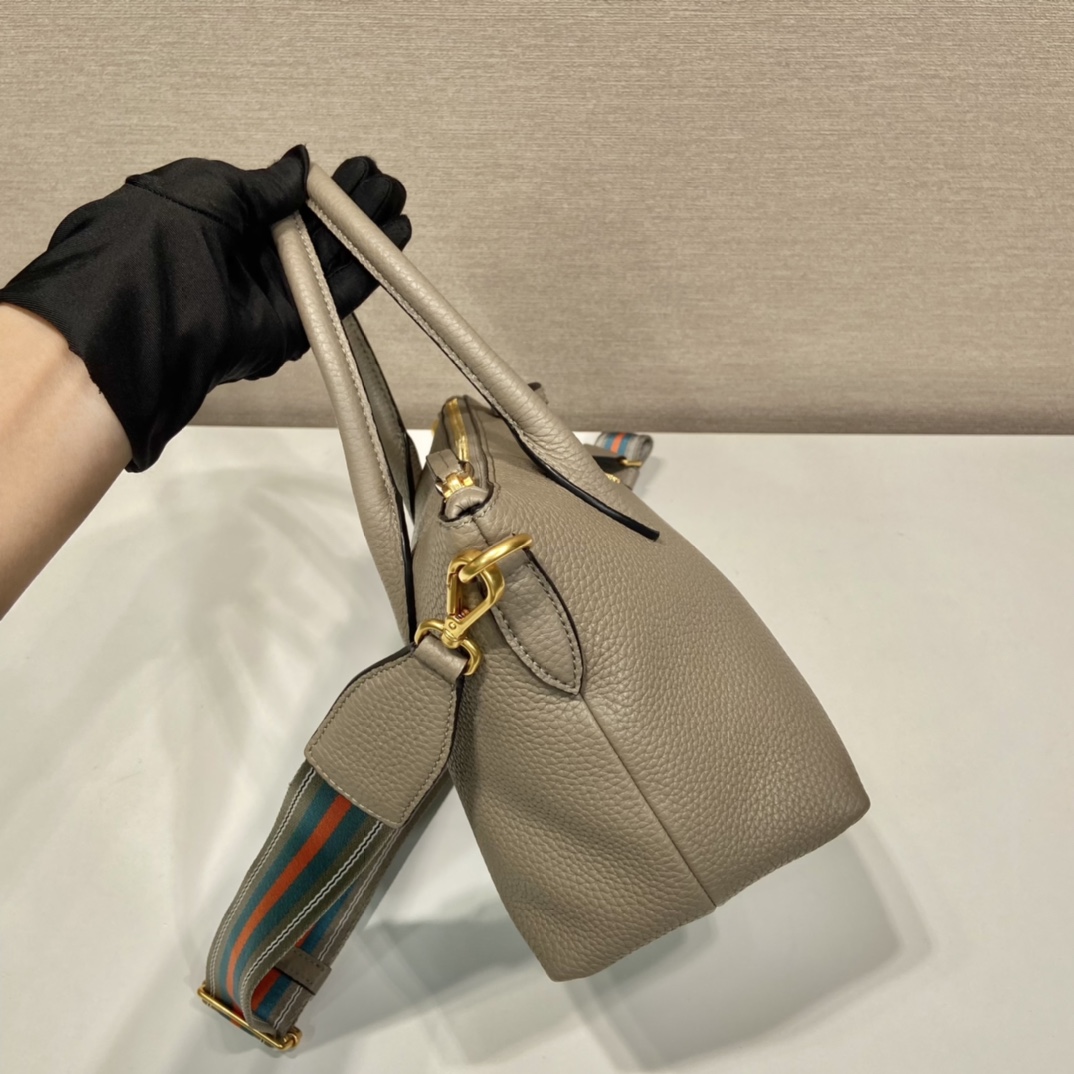 Pra*a Saffiano Mini Bag Beige For Women, Women’s Bags 9.4in/24cm