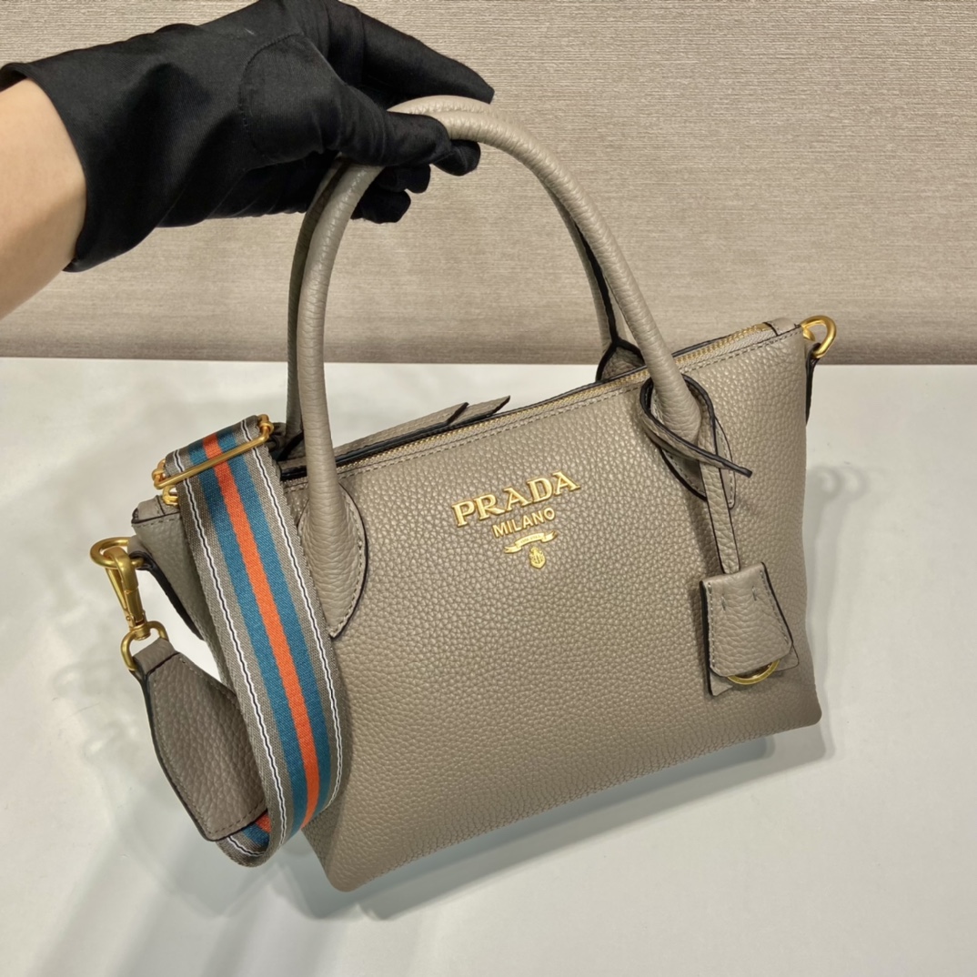 Pra*a Saffiano Mini Bag Beige For Women, Women’s Bags 9.4in/24cm