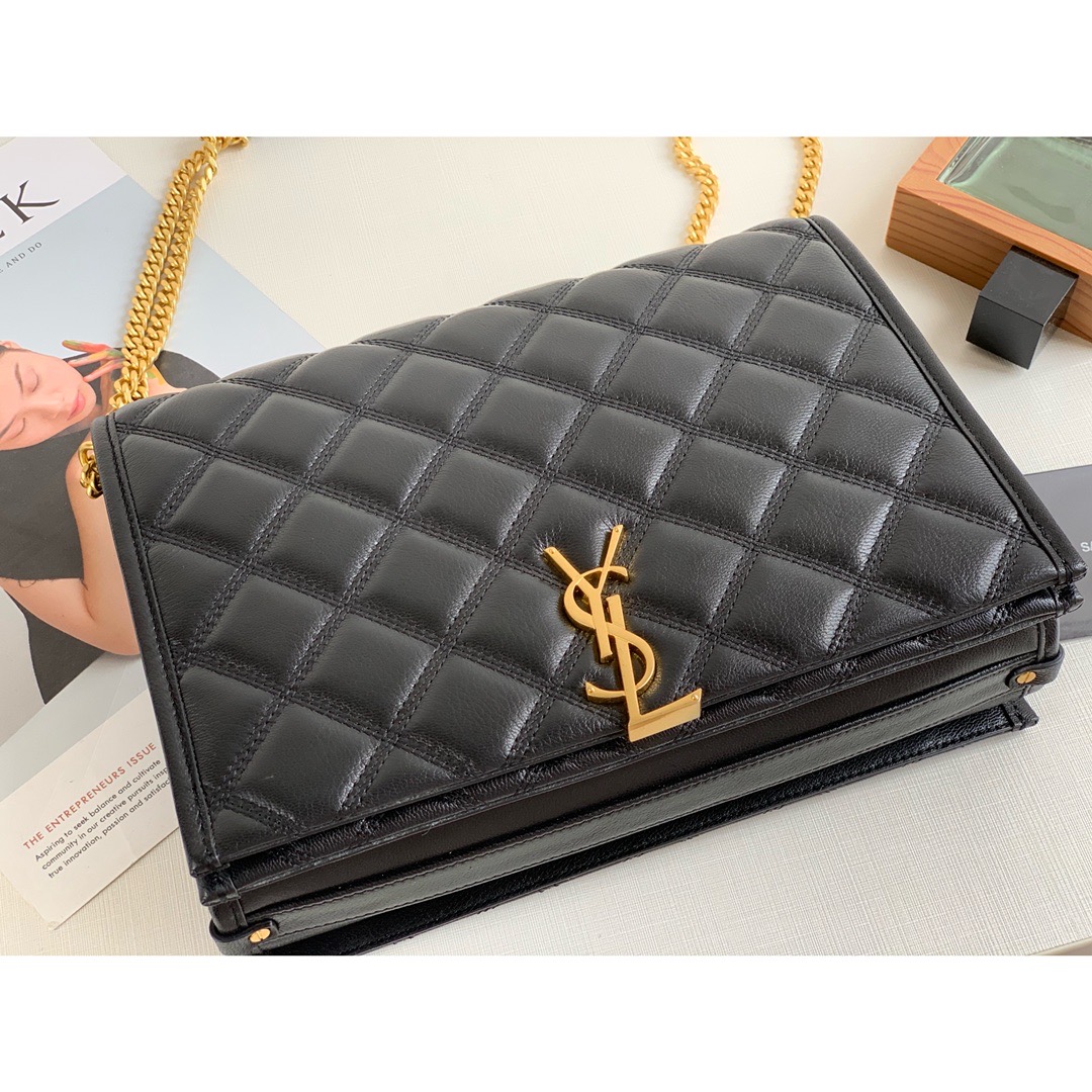 Sa1nt Lau*nt Becky Small Shoulder Bag Black For Women 10.5in/27cm Y51 P00420101