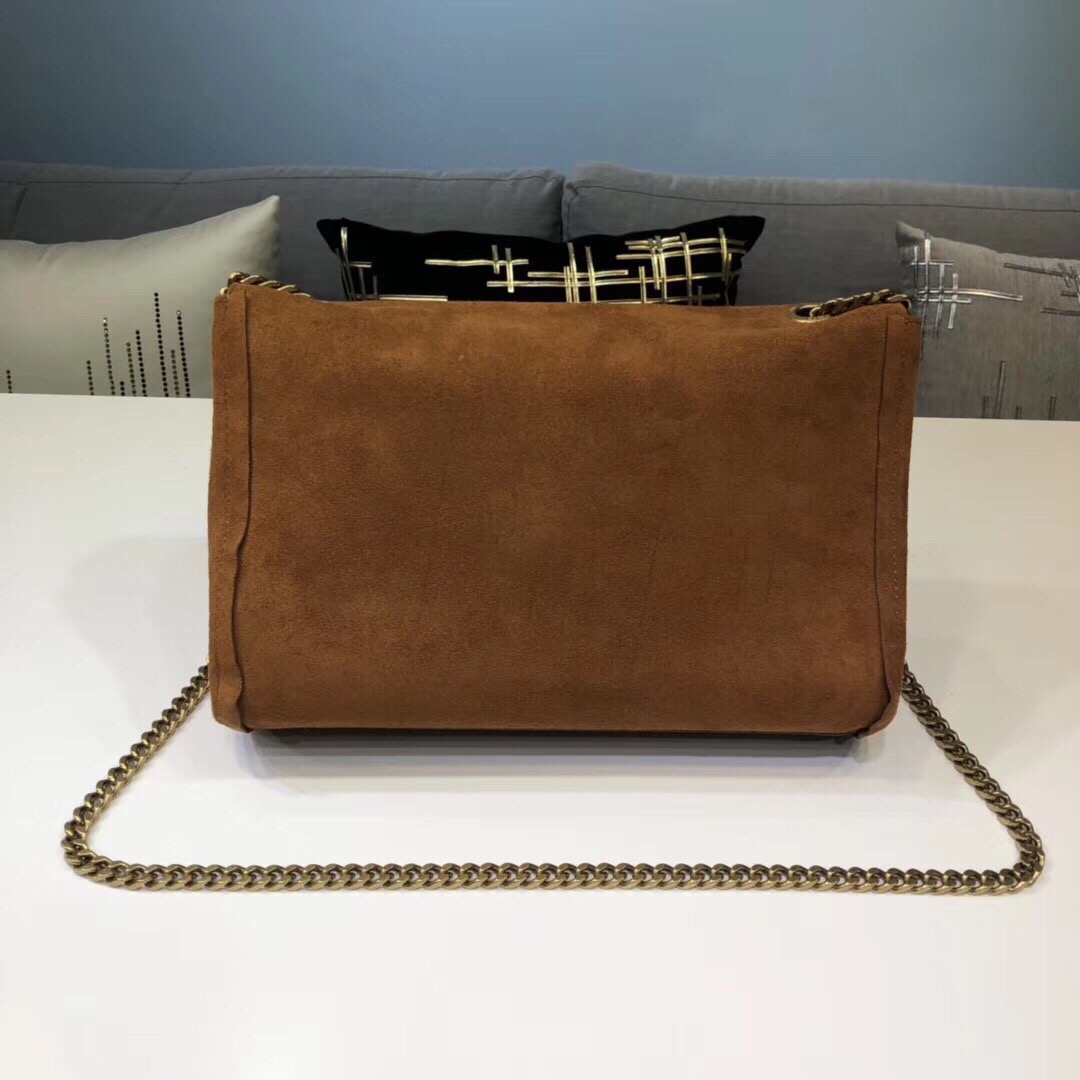 Sa1nt Lau*nt Kate Medium Reversible Chain Bag Brown For Women 28.5in/11.2cm Y51 5538041S78W7761