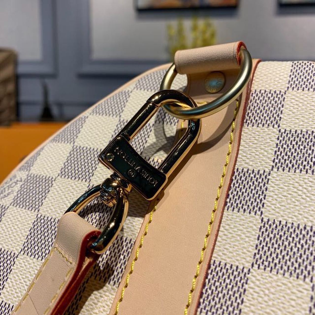 L0vis Vvtt0n Keepall Bandouliere 45 Damier Azur Canvas Travel Bags 17.7in/45cm LV N41430