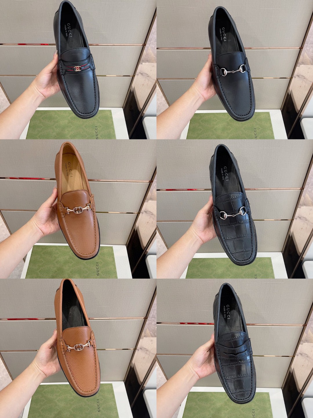 Gvc*1 Men’s 1953 Horsebit Crocodile Loafer Black For Men 644724