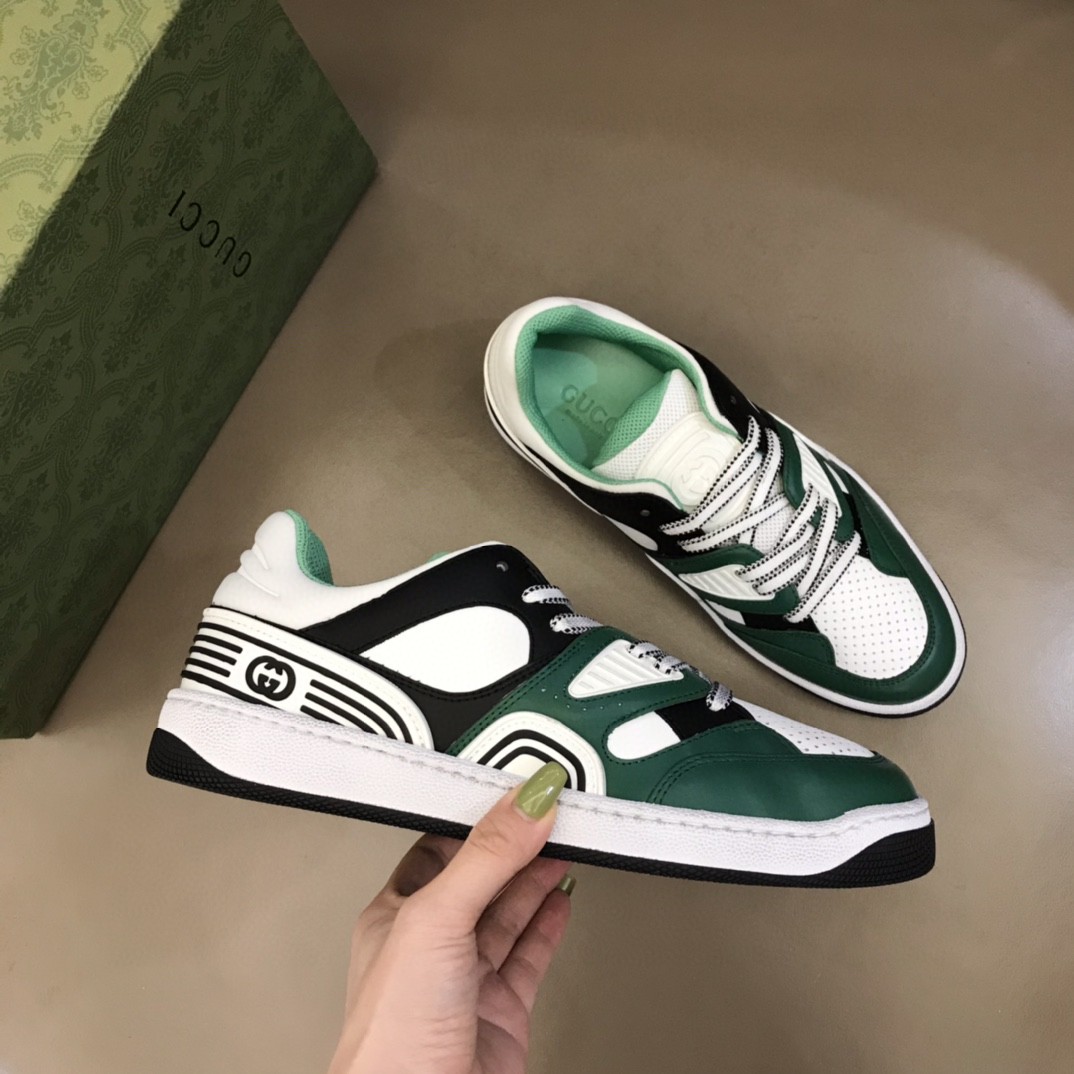 Gvc*1 Men’s Basket Sneaker Dark Green For Men 661308
