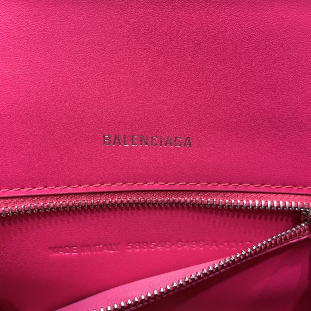 Ba1en*iaga Hourglass Small Handbag In Dark Pink, For Women, Women’s Bags 9in/23cm