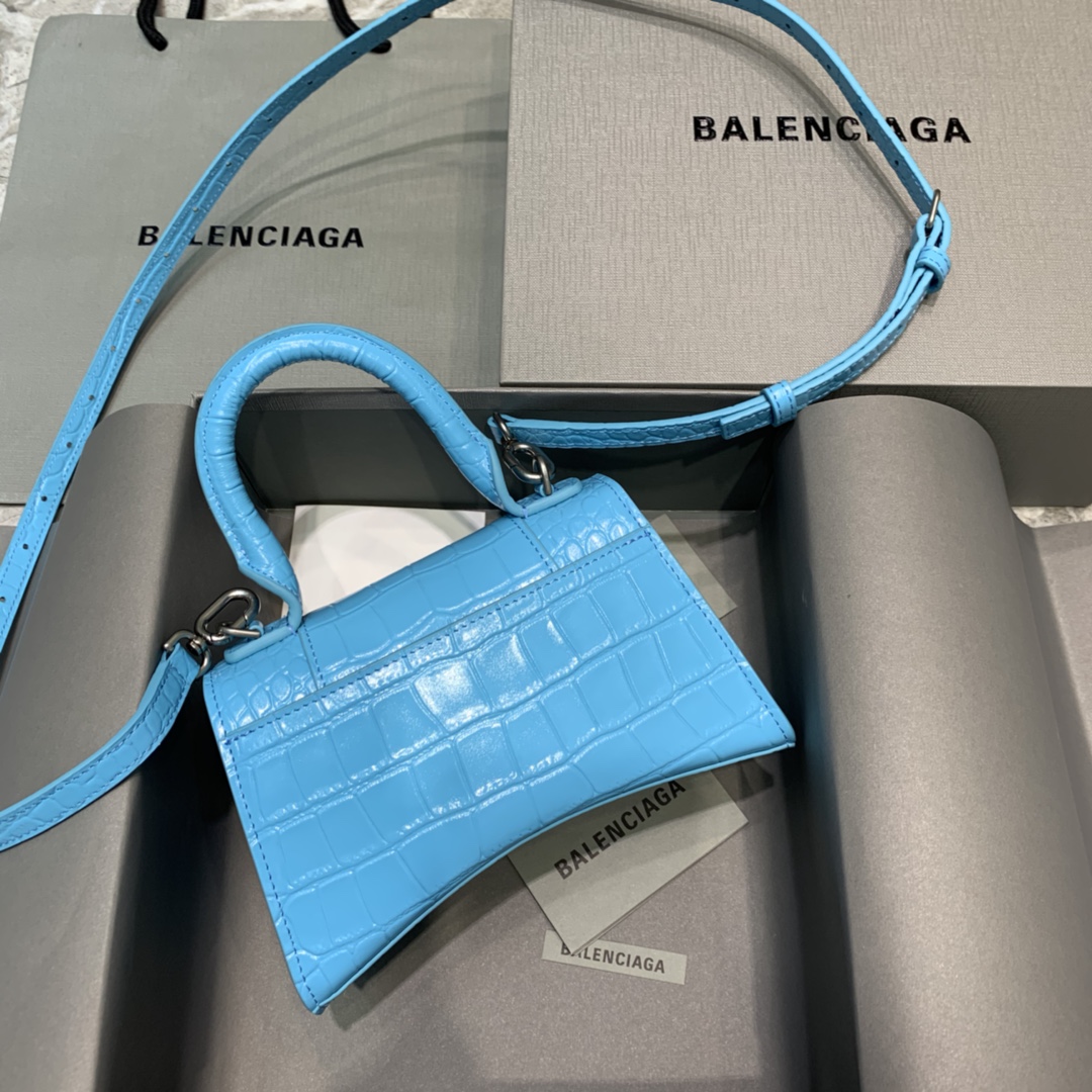 Ba1en*iaga Hourglass Small Handbag In Blue, For Women, Women’s Bags 9in/23cm