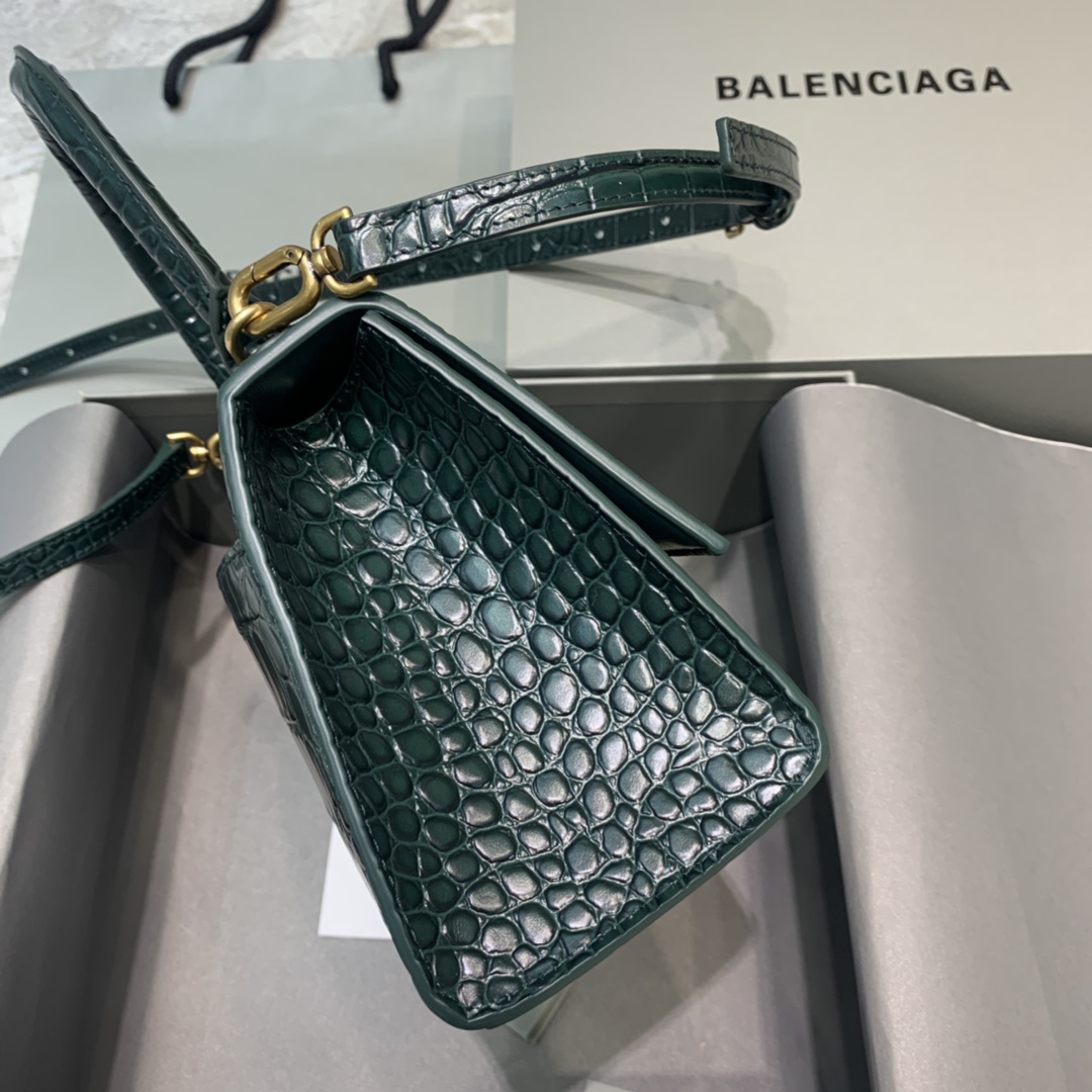 Ba1en*iaga Hourglass Small Handbag In Dark Green, For Women, Women’s Bags 9in/23cm