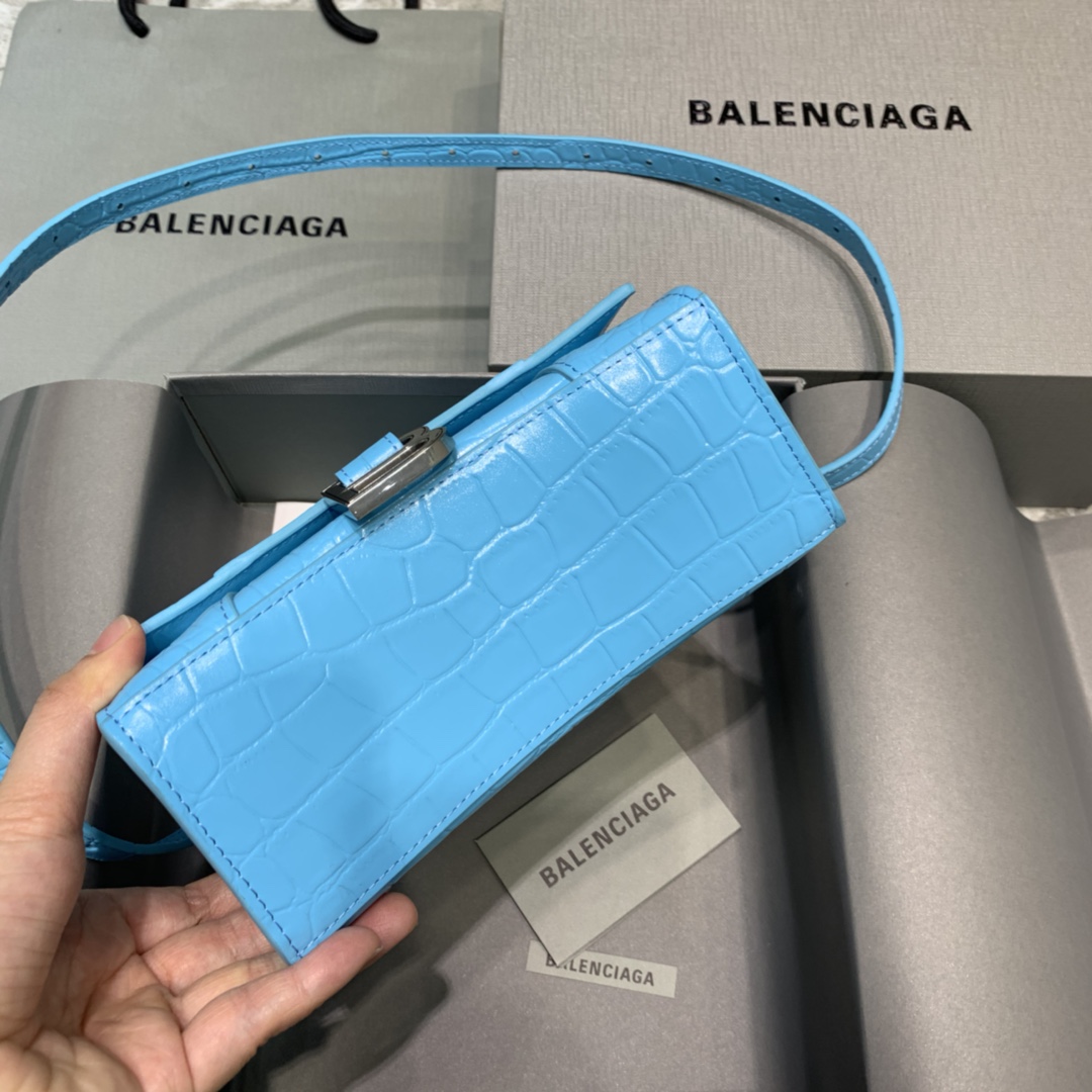 Ba1en*iaga Hourglass Small Handbag In Blue, For Women, Women’s Bags 9in/23cm