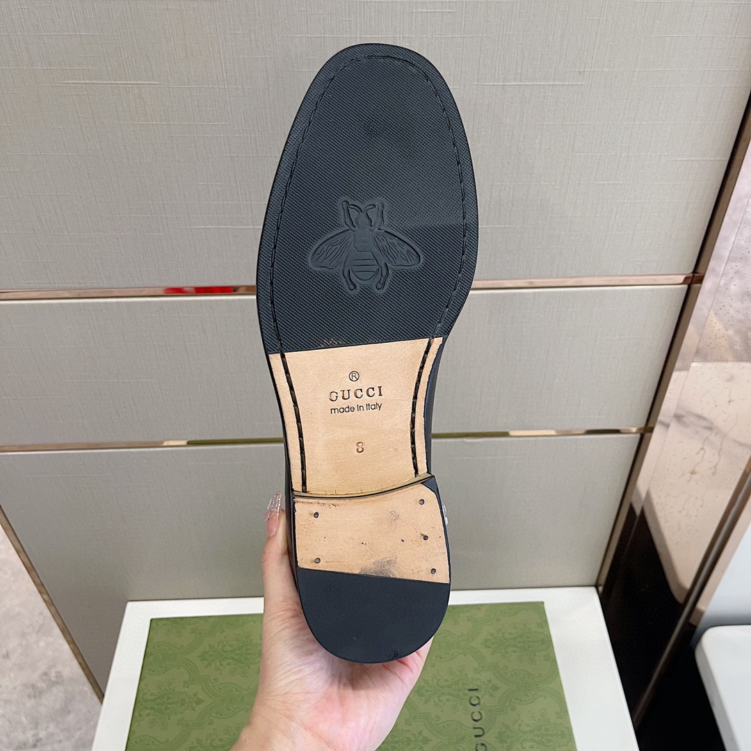 Gvc*1 Men’s Loafer With Interlocking G Black For Men 644724 17X10 1060