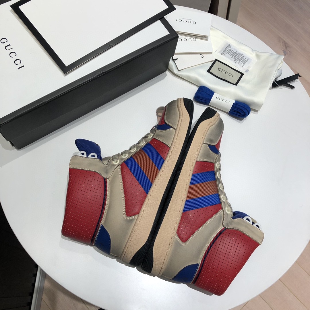 Gvc*1 Men’s Screener High-Top White Red Blue For Men 5637309