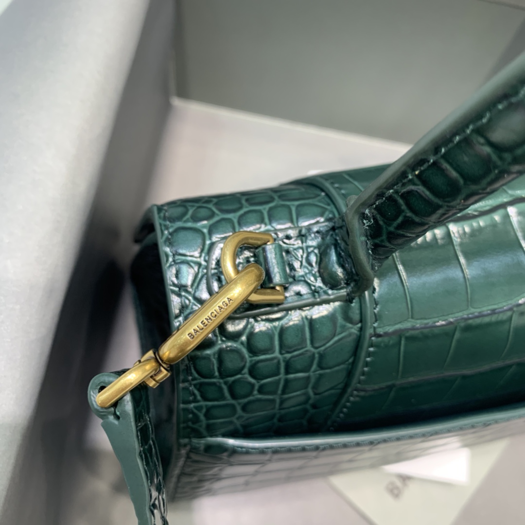 Ba1en*iaga Hourglass Small Handbag In Dark Green, For Women, Women’s Bags 9in/23cm