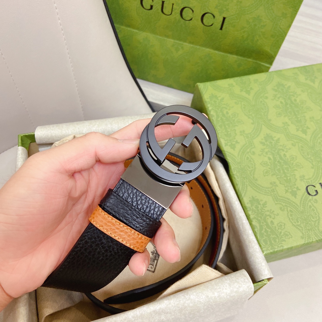 Gvc*1 GG Marmont Reversible Belt Black