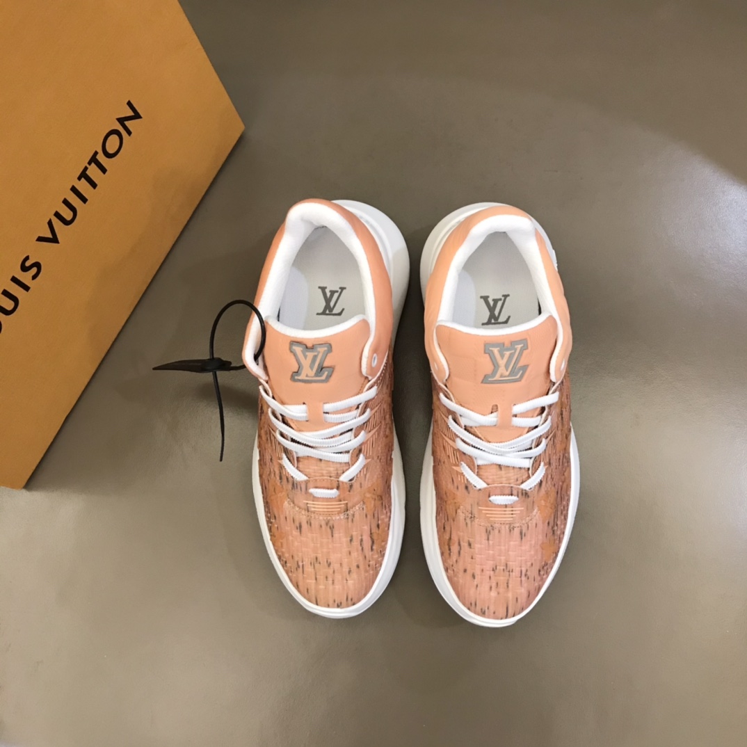 L0vis Vuittion Show Up Sneaker Orange For Men LV