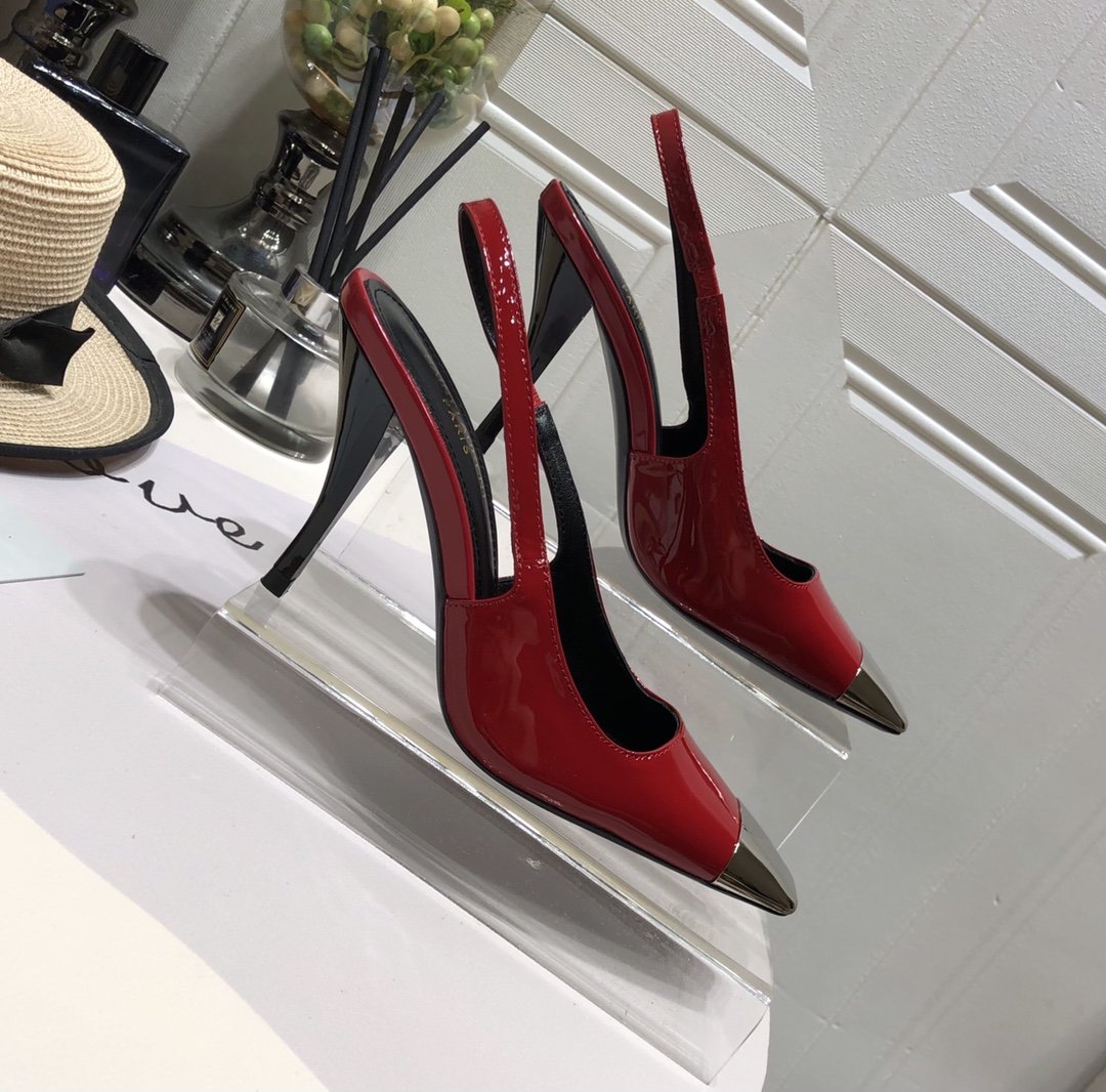 Sa1nt Lau*nt Women’s Blade Slingback Pumps Red For Women Y51
