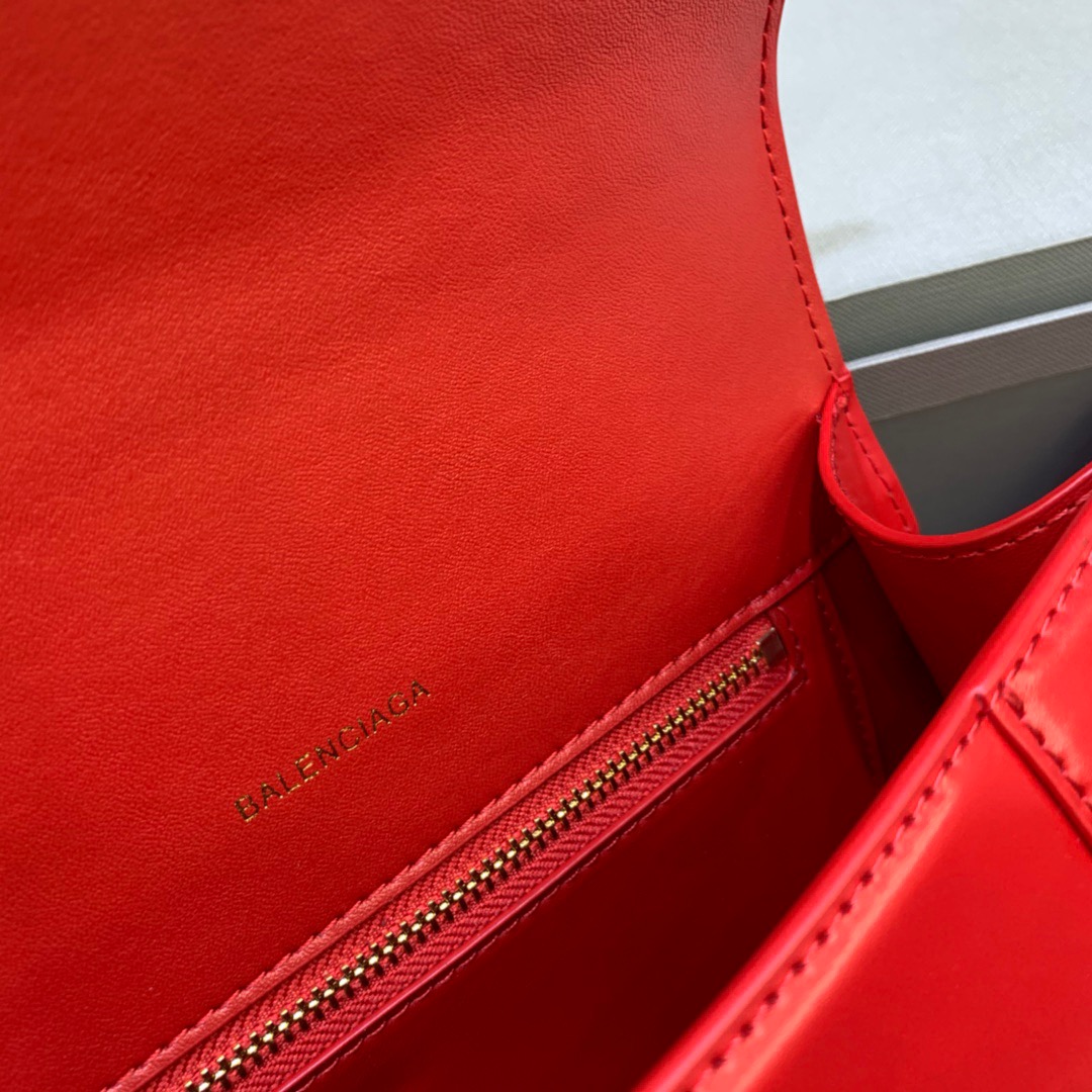 Ba1en*iaga Hourglass Small Handbag In Bright Red, For Women, Women’s Bags 9in/23cm 5935461QJ4M6406