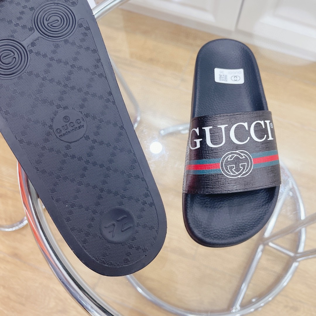 Gvc*1 Women’s Logo Rubber Slide With Web Black For Women 522887