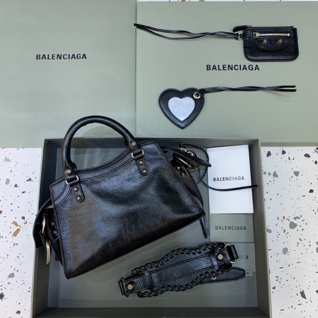 Ba1en*iaga Neo Cagole XS Handbag In Black, For Women, Women’s Bags 10.2in/26cm 700940210B01000
