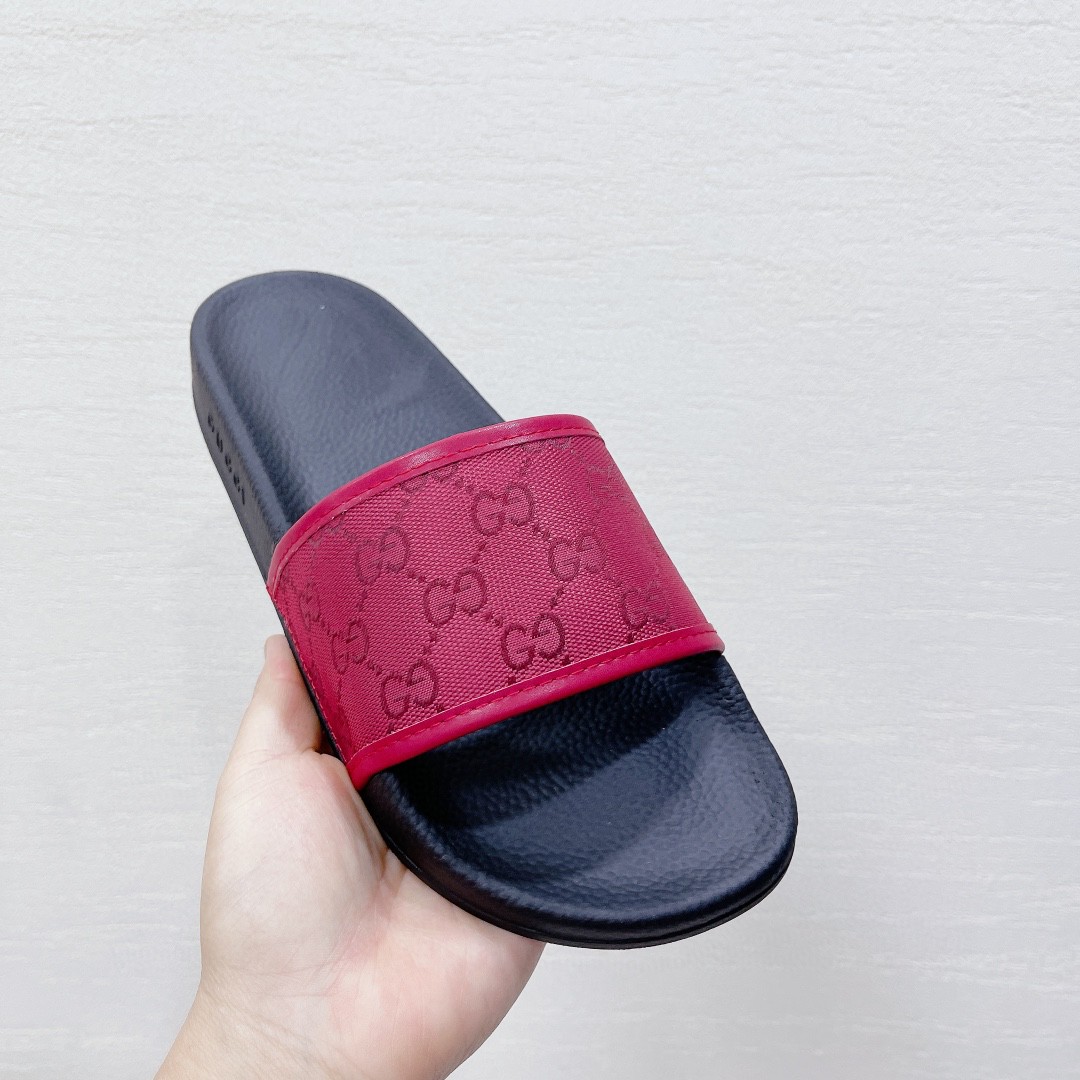 Gvc*1 Women’s GG Slide Sandal Red For Women 407345