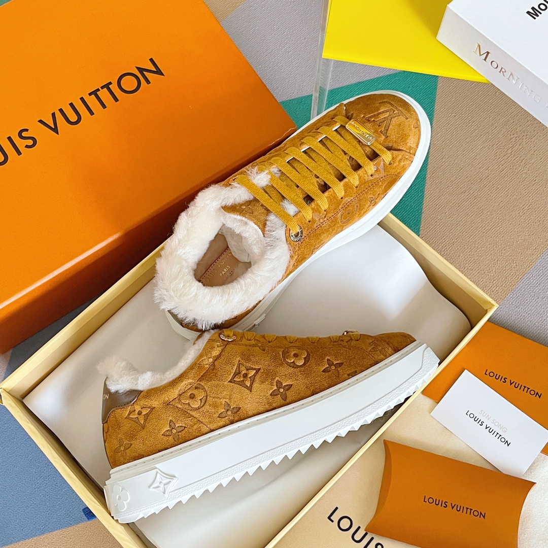 L0vis Vvtt0n Women’s Time Out Sneaker Brown For Women LV