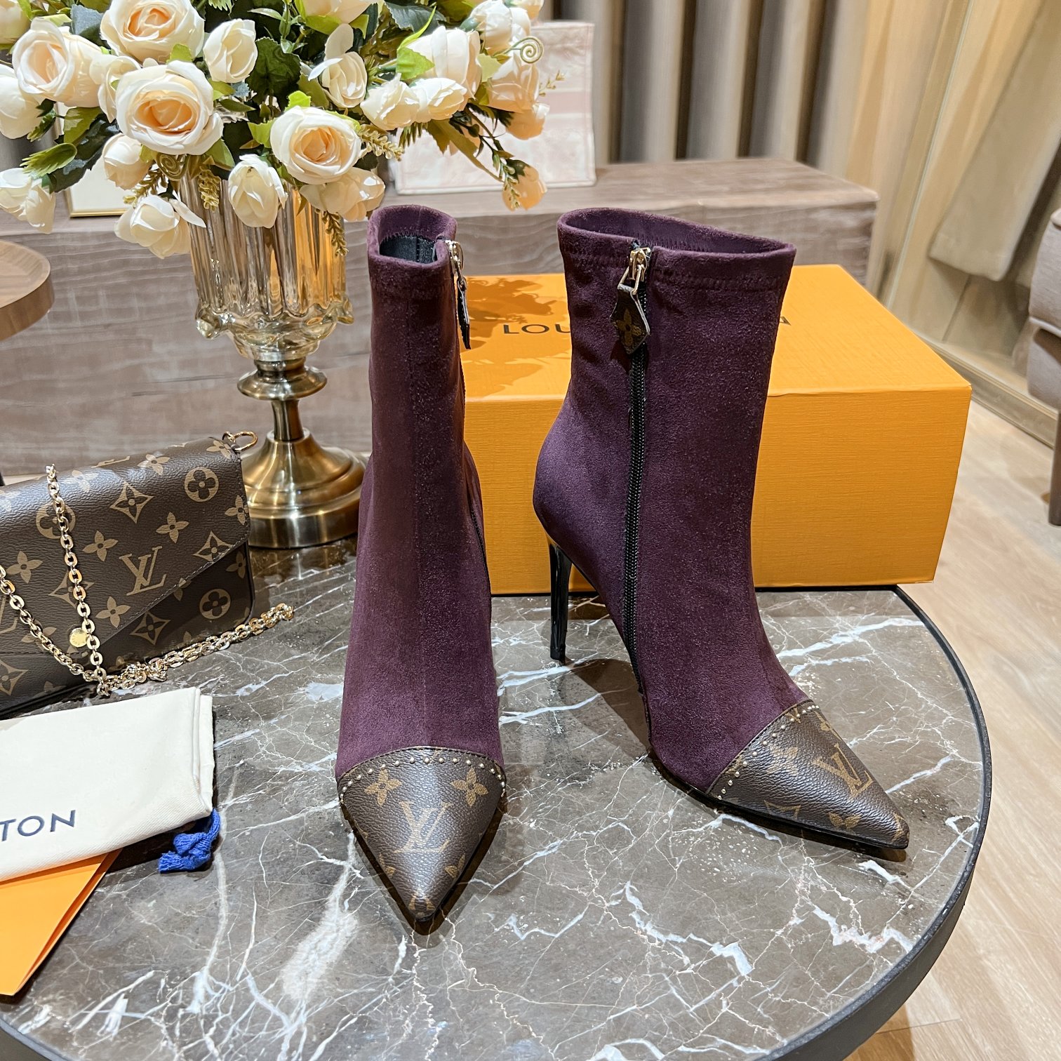 L0vis Vvtt0n Women’s Cherie Ankle Boots Violet Women LV