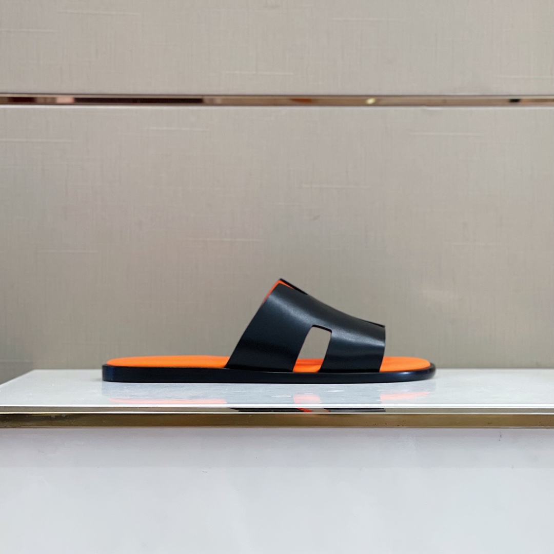 H**me5 Izmir Sandal Black And Orange For Men