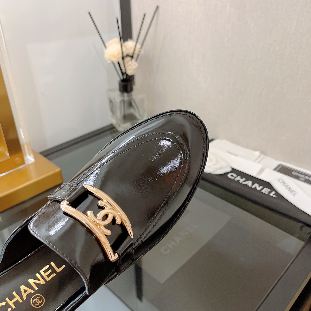 Ch**el Women’s Loafers Black For Women