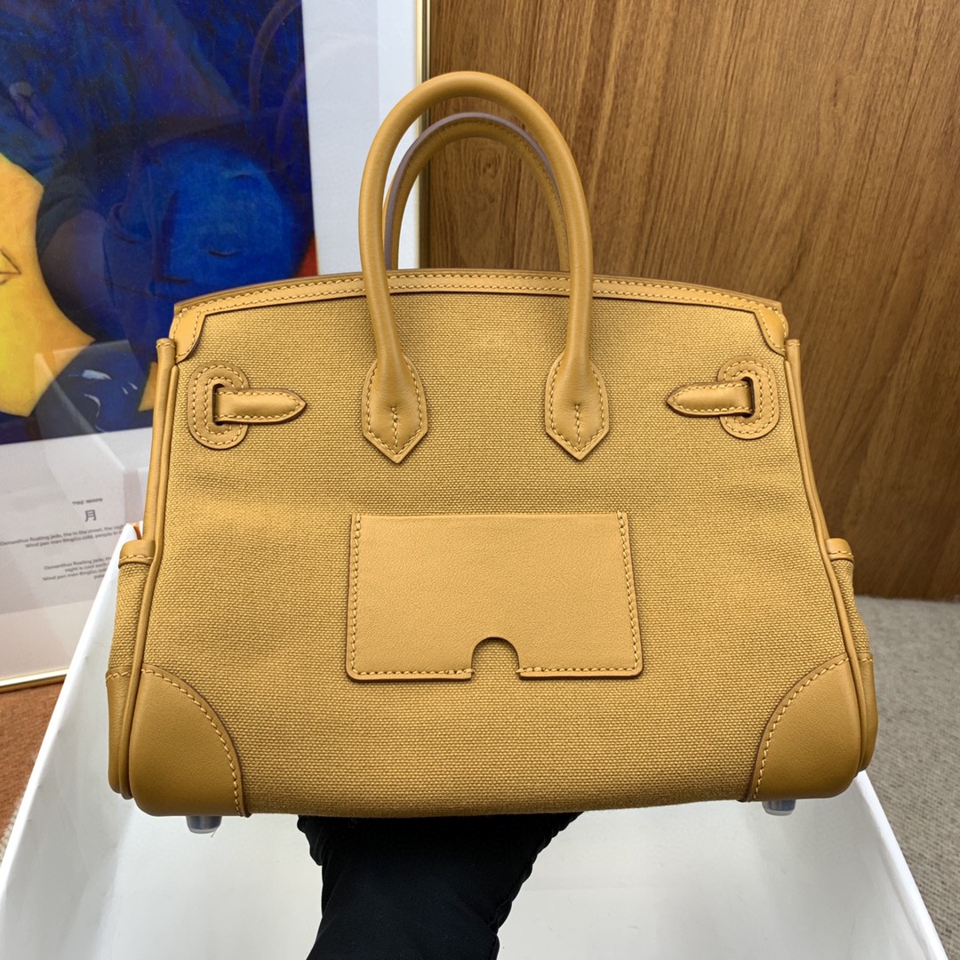 H**me5 Birkin Cargo 25 Beige, Silver Toned Hardware Bag For Women, Women’s Handbags, Shoulder Bags 9.8in/25cm