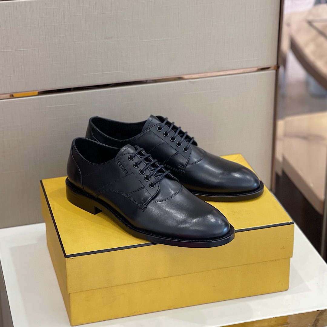 F**di Force Matte Black Shoes For Men