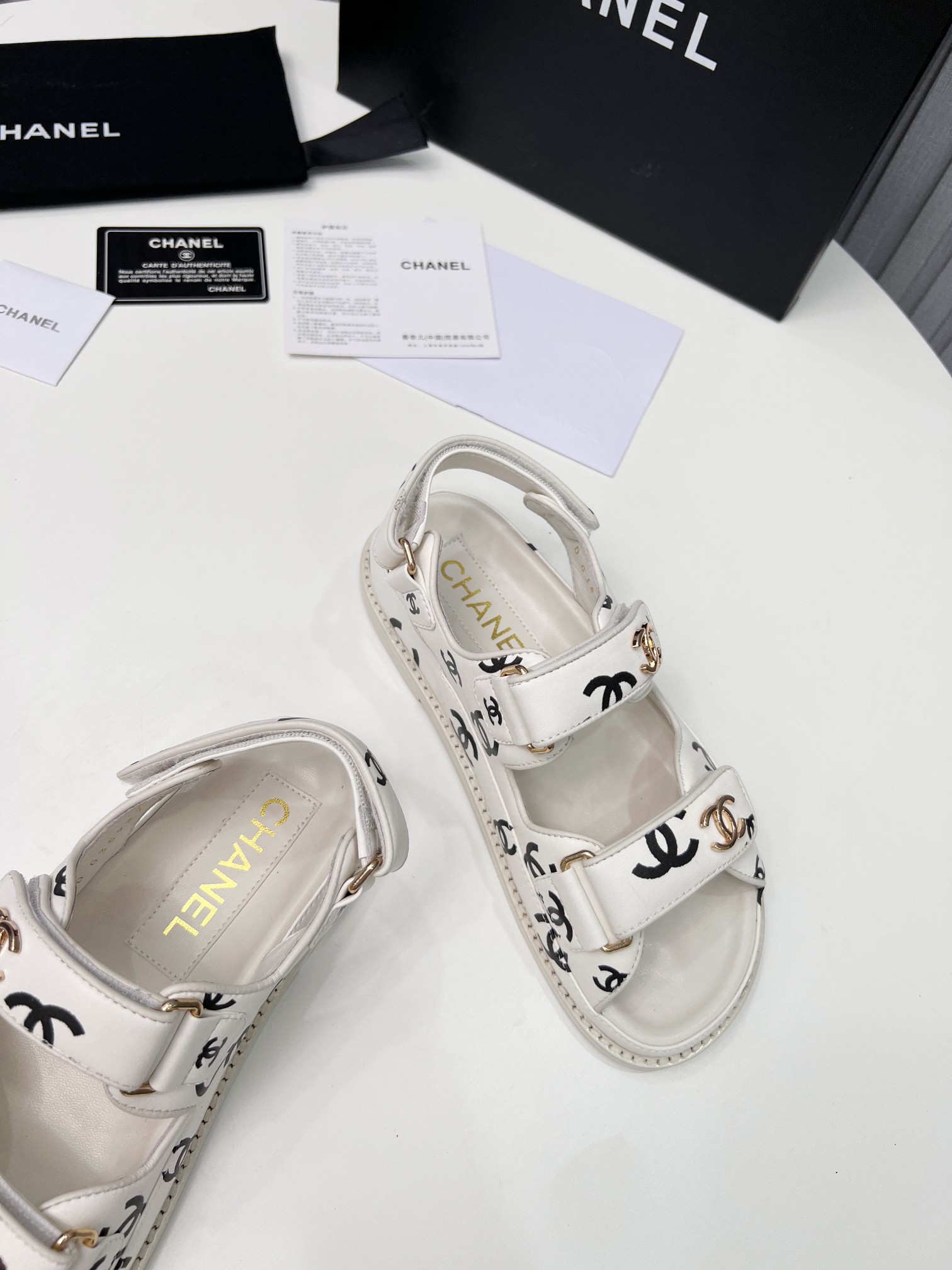 Ch**el Women’s Sandals White For Women