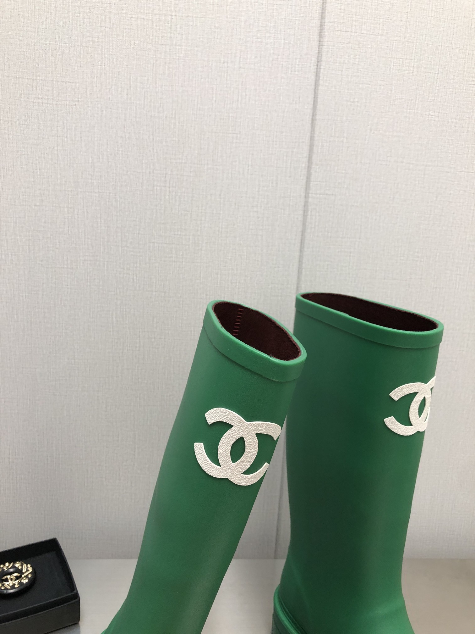 Ch**el Women’s Hight Boots Green For Women